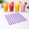 Reusable Plastic Drinking Straws – Pack of 10 Durable Straws