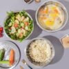 Stainless Steel Mixing Bowl Set – 3-in-1 Multifunction Kitchen Bowls