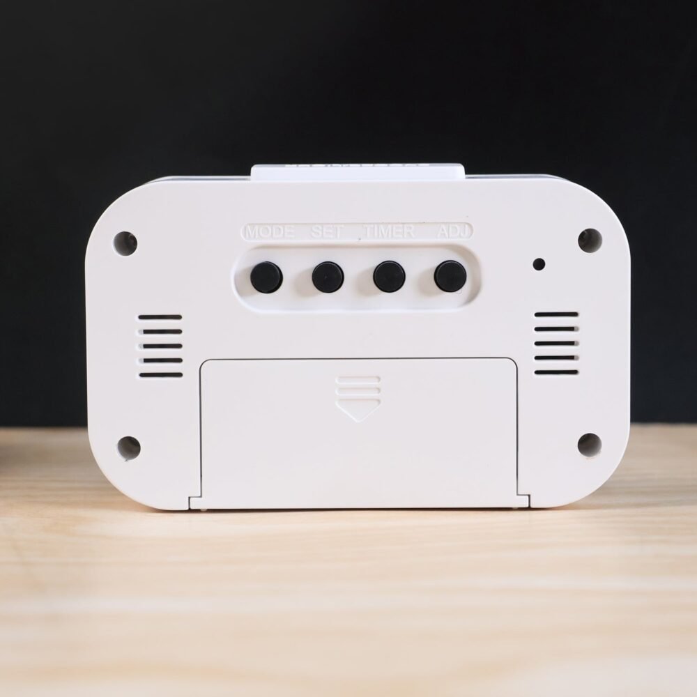 Digital LED Alarm Clock – Compact with Temperature & Night Light