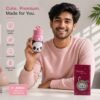 Glass Drinking Bottle – Durable & Cute Cartoon Design
