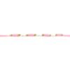 Pink & White Thread Rakhi – Elegant Traditional Beaded Design