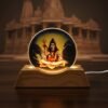 Lord Shiva LED Night Lamp – 3D Creative Wooden Base Light
