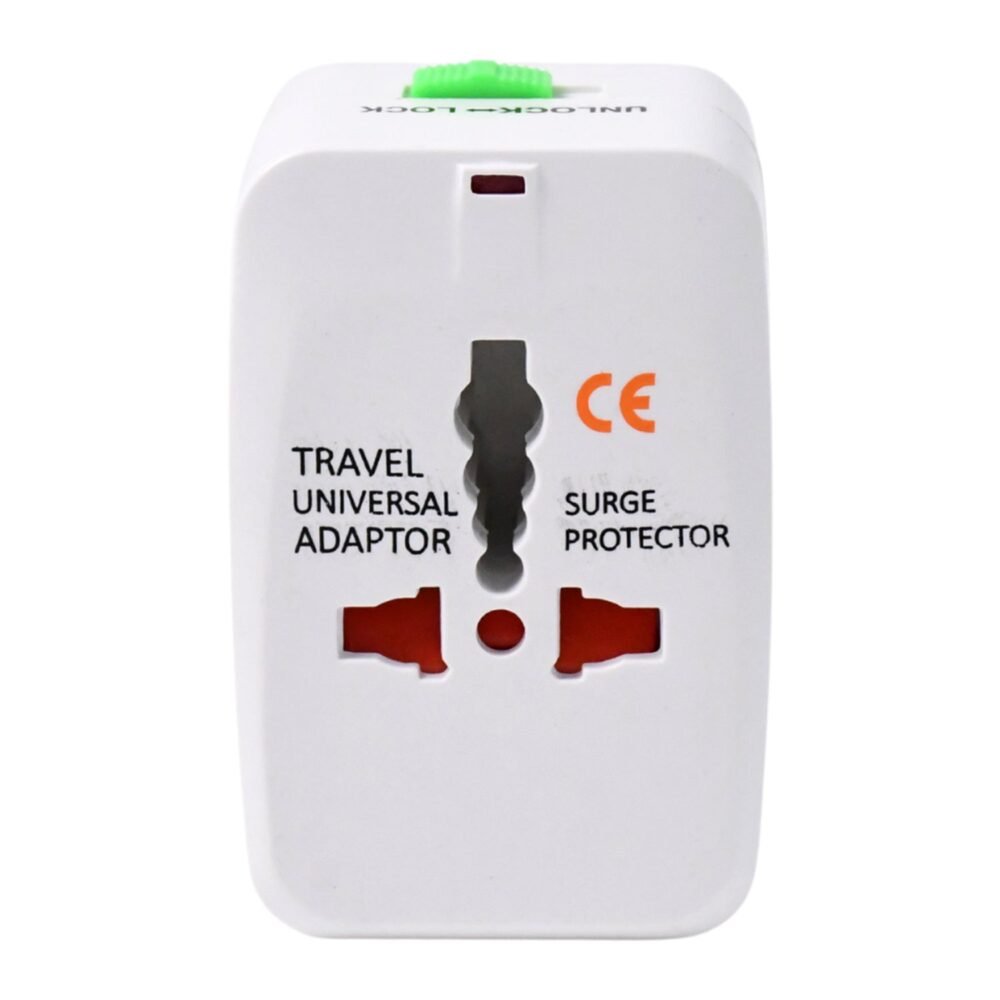 Universal Travel Adapter – Compact Surge Protection for 150+ Countries