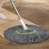 Self Wringing Mop – Stainless Steel Handle for Easy Floor Cleaning