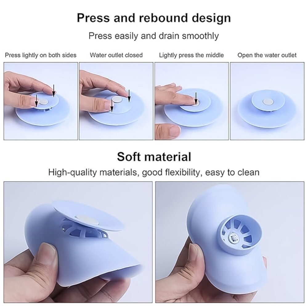 Silicone Sink Strainer & Stopper – Durable 2-in-1 Kitchen Protection