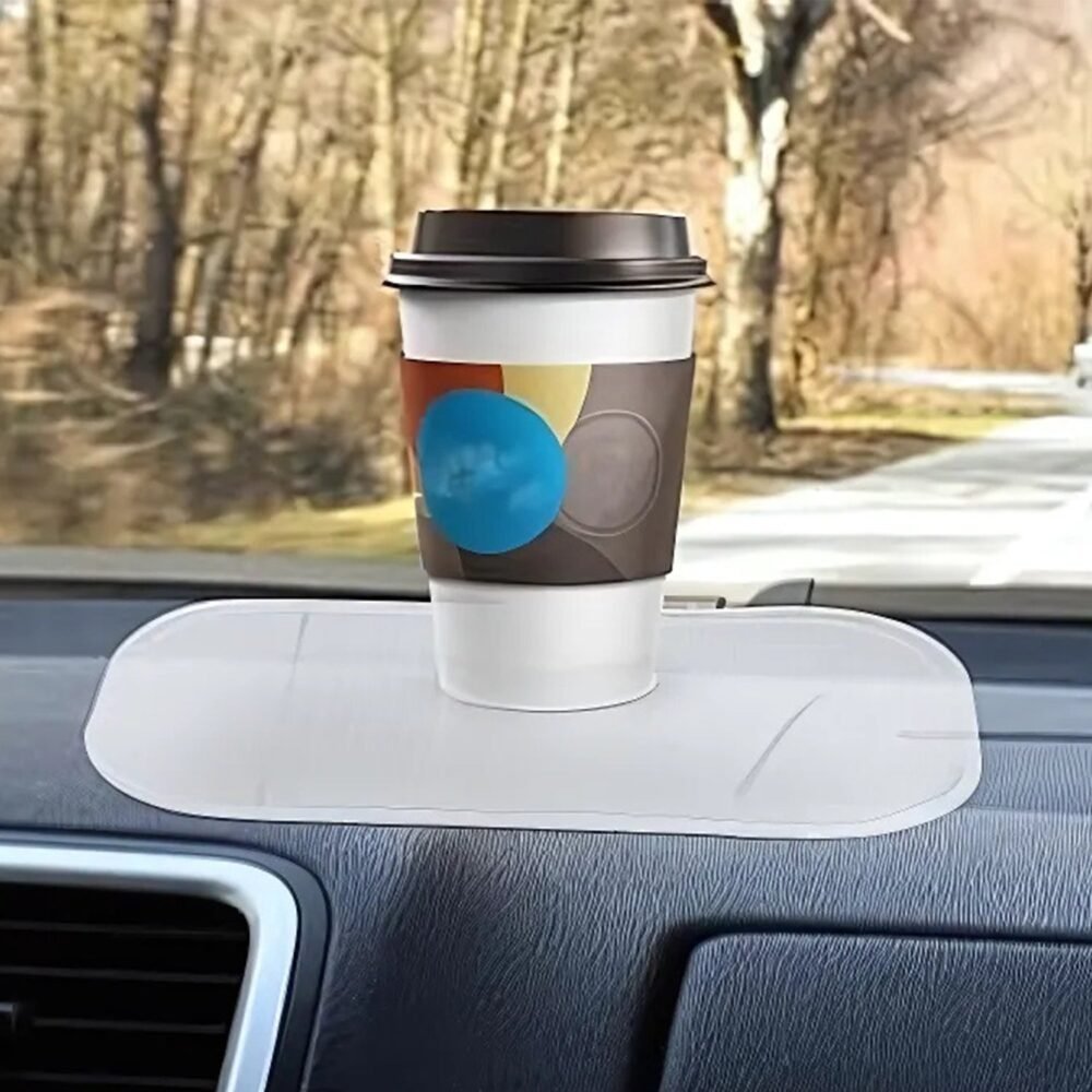 Transparent Non-Slip Silicone Dashboard Mat - Large Size Grip