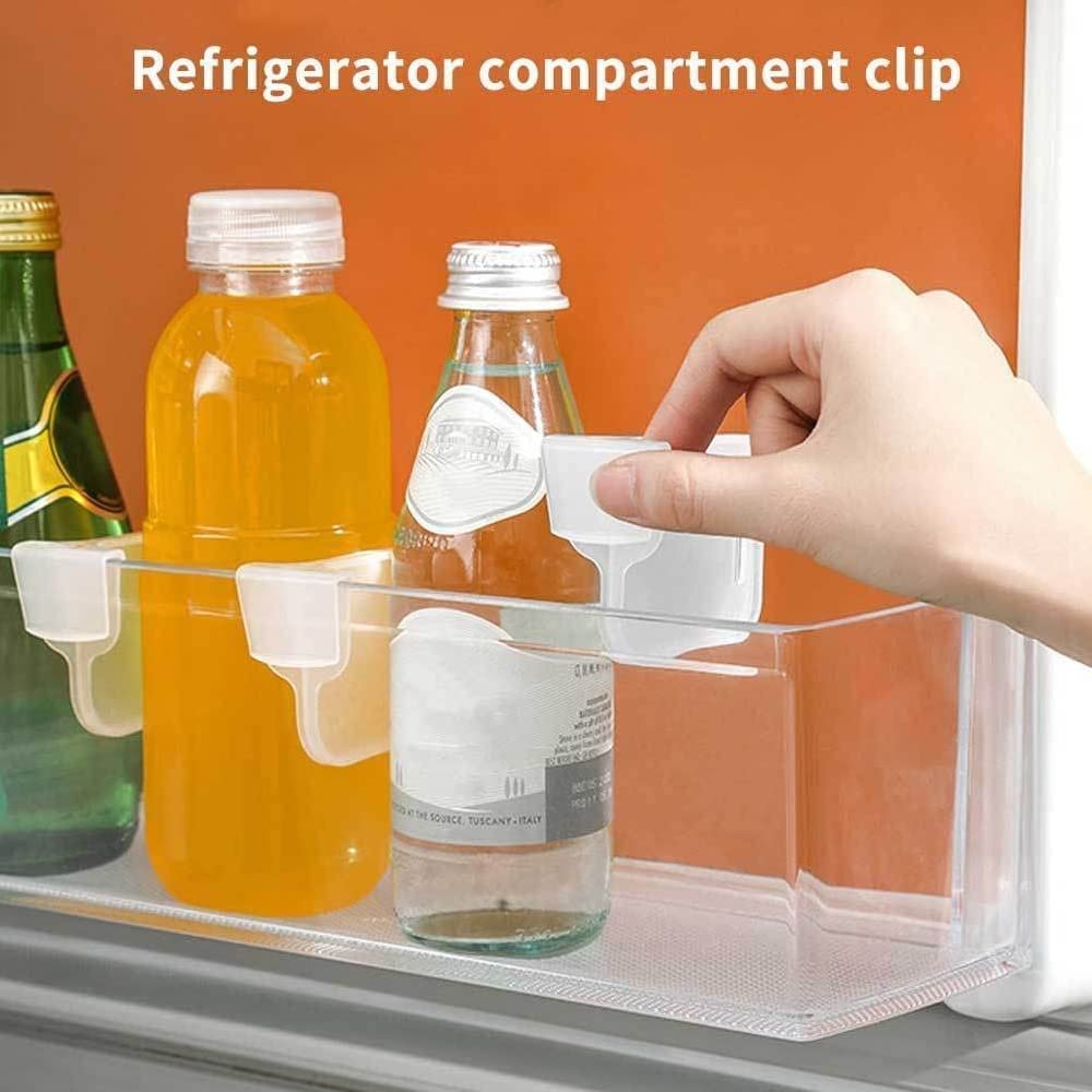 Plastic Storage Basket Organizer – Adjustable Fridge Space Saver