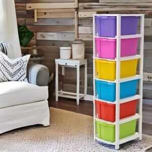 05_2930824f-dd20-4195-9021-2eee80d1c780.jpg Plastic Storage Drawer Cabinet – 6-Layer Multi-Colored Organizer