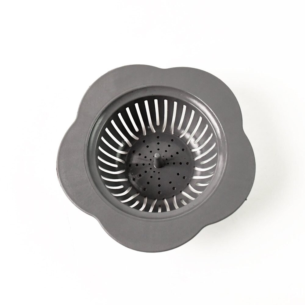 Durable Plastic Sink Strainer – Reusable Flower Pattern