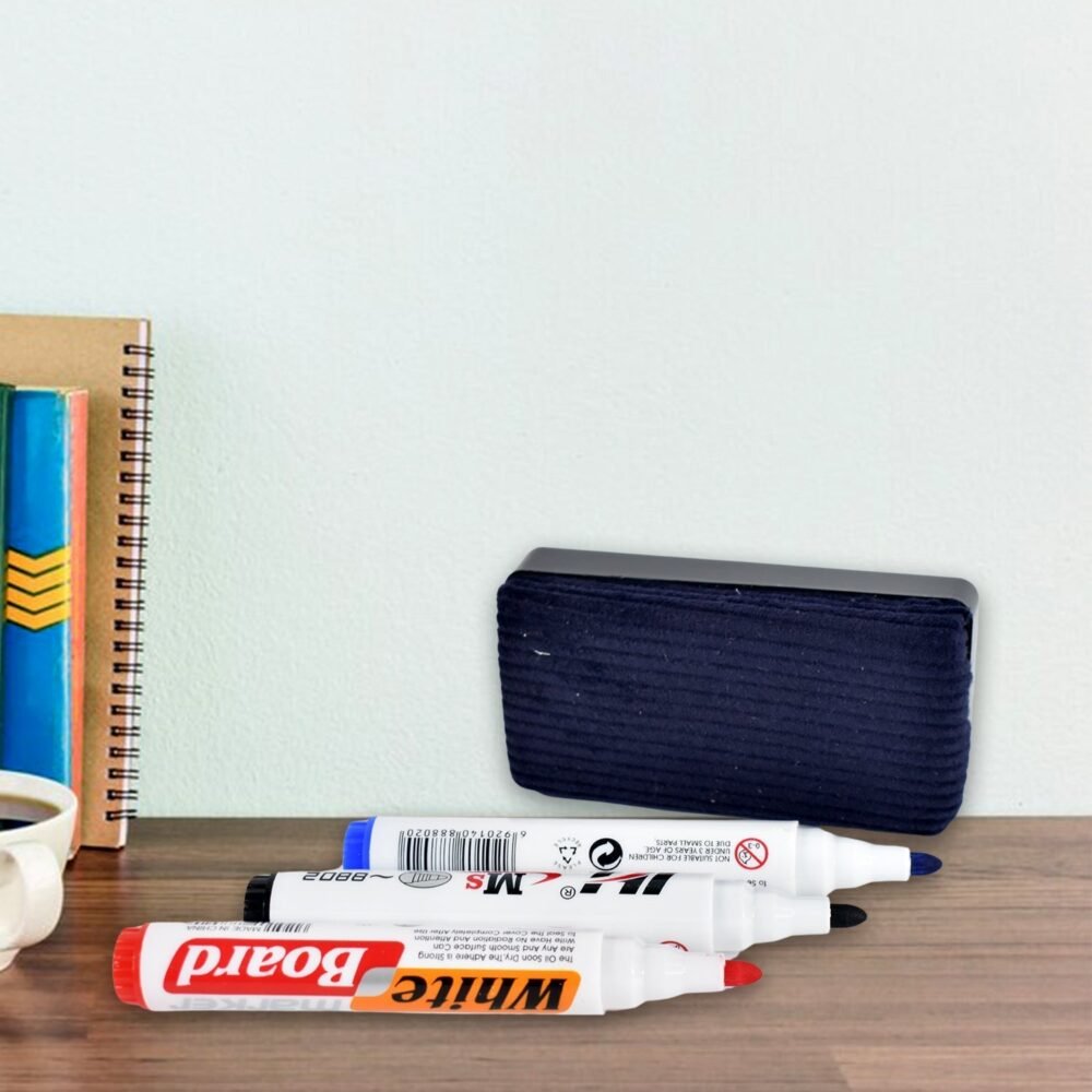 05_30122f15-23e4-4a7d-b52a-a8278ce42217.jpg Whiteboard Marker Set – Smooth, Vivid Ink with Duster Pack of 4