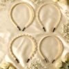 Designer Hair Band Set – Elegant 8-Piece Pearl & Floral Collection