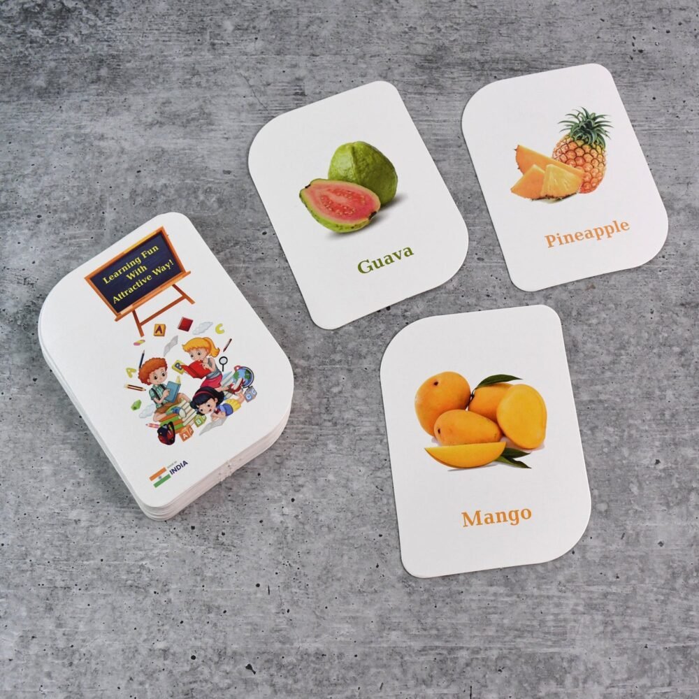 Fruit Flashcards – Durable 32-Piece Early Learner Set
