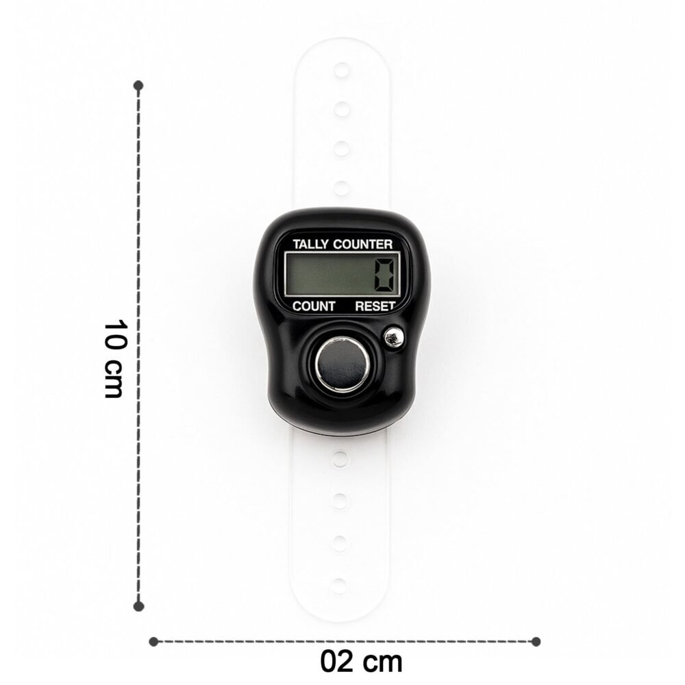 Finger Tally Counter – Portable Digital Counter with Adjustable Strap