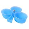 3-Compartment Revolving Dry Fruit Box – Stylish Snack Organizer