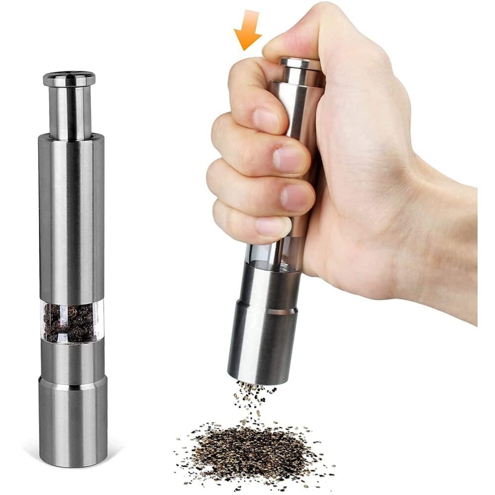 05_69453e2b-34a7-4c78-af37-3828fb76f4f5.jpg Thumb Press Grinder ñ Steel Salt & Pepper Mill | ProChef Gadgets