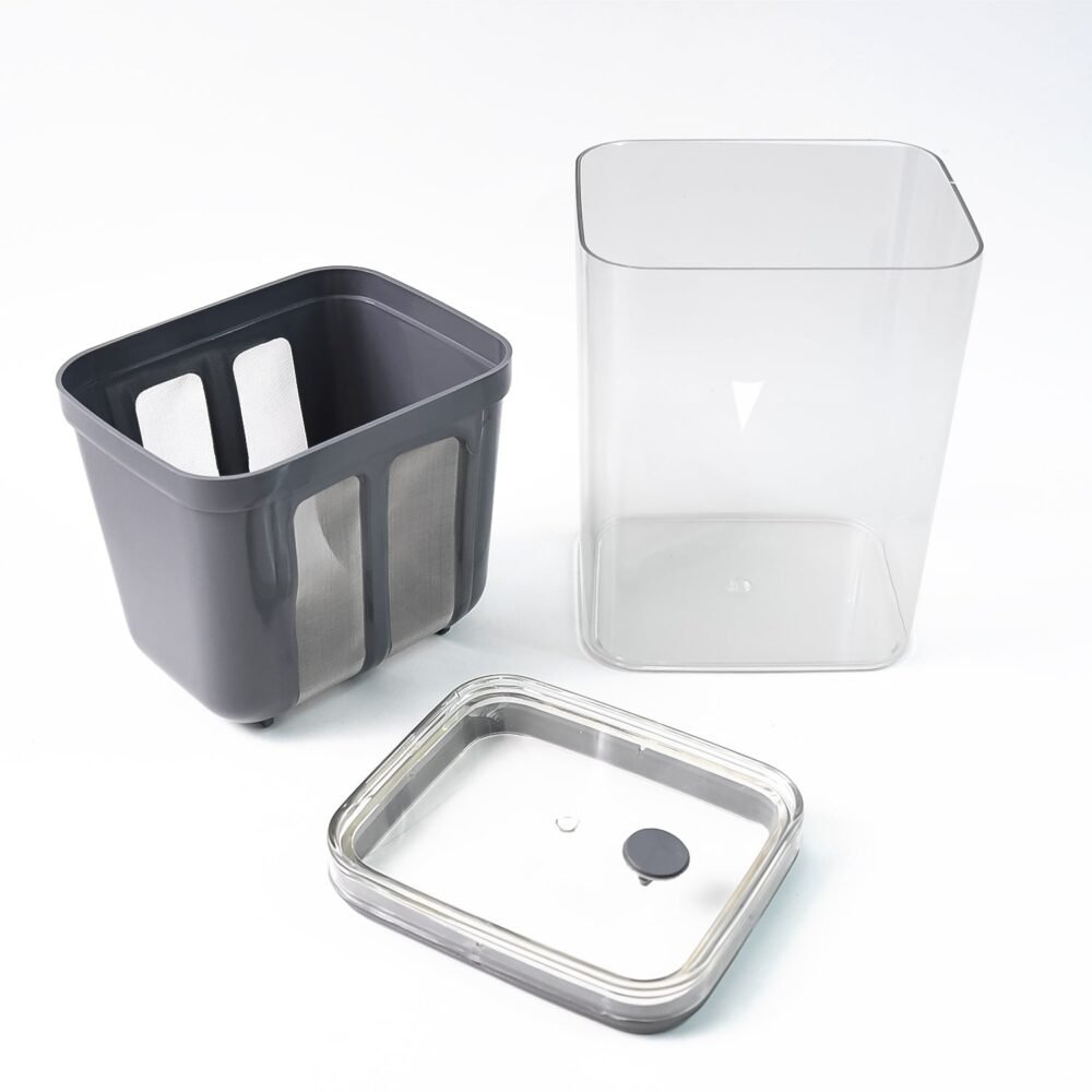 Yogurt Strainer with Storage Container – 1100ml Plastic & Steel