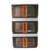 Plastic Folding Wardrobe Organizer – Space-Saving 3-Layer Unit