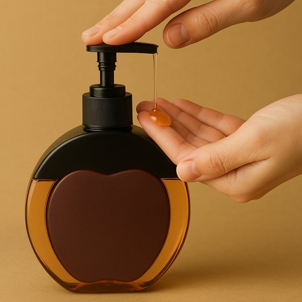 Liquid Soap Dispenser – Refillable Apple-Shaped 350 ML Capacity