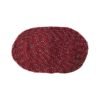 Red Oval Non-Slip Floor Mat – Durable & Soft for Indoor Use