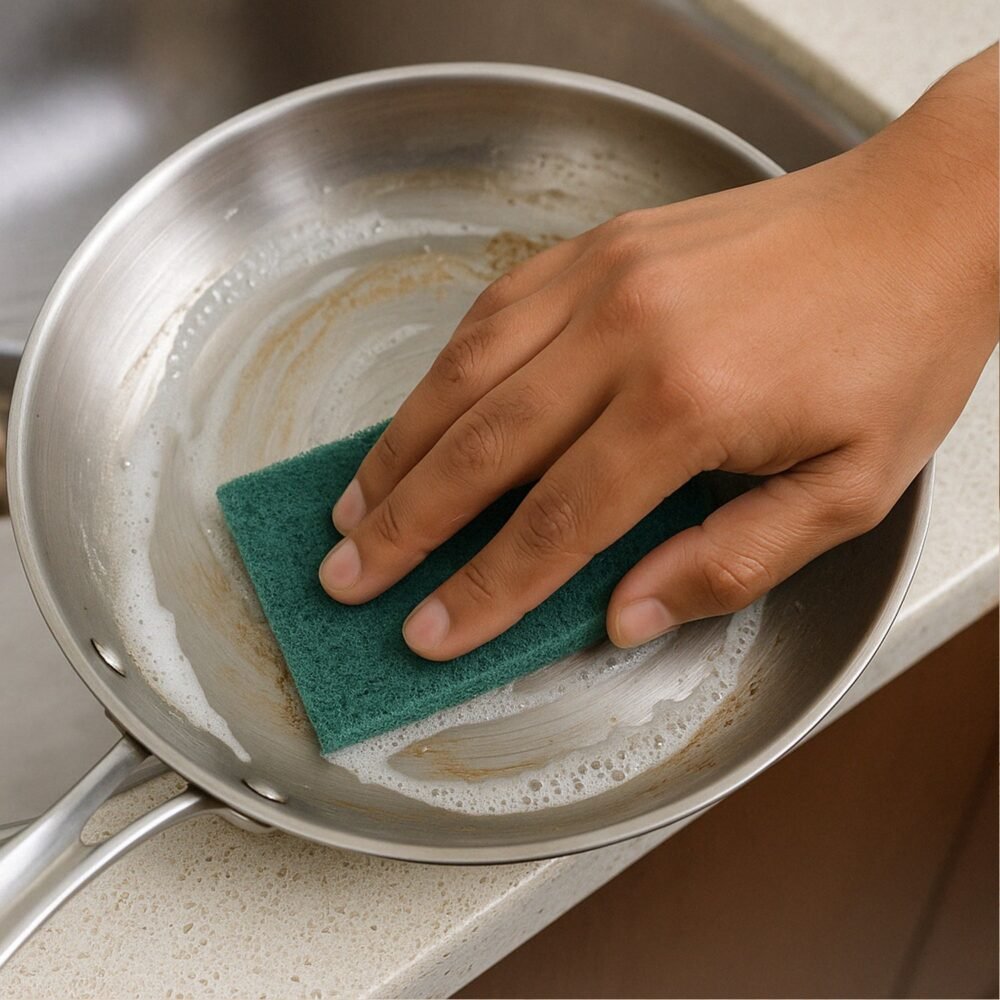 Heavy-Duty Kitchen Scrubber Pad – Durable 4x6 Inch Cleaning