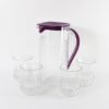 Plastic Jug with Glasses Combo – 5-Piece BPA-Free Serving Set