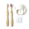 Wall Mounted Toothbrush Holder Set – Hygienic Bamboo Brushes