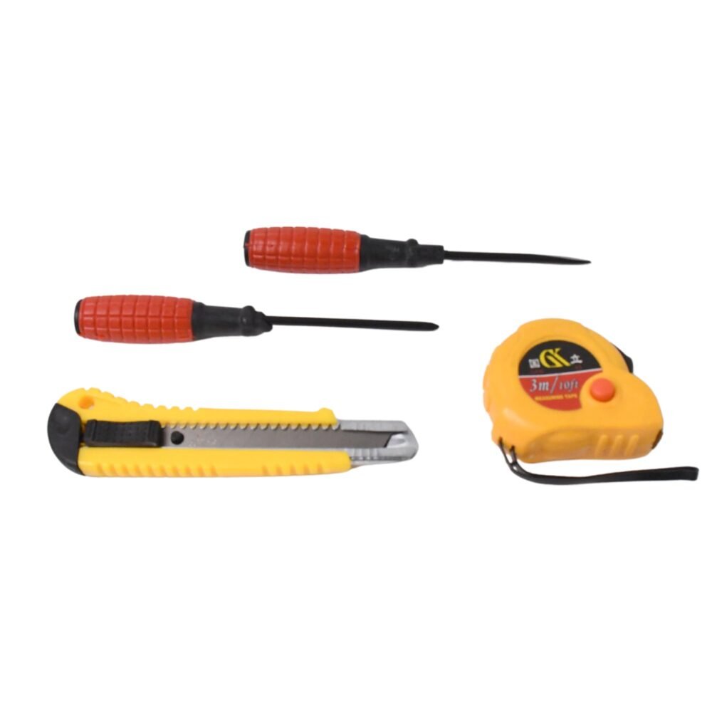 4 in 1 Hand Tool Kit – Durable, Portable Home Repair Set