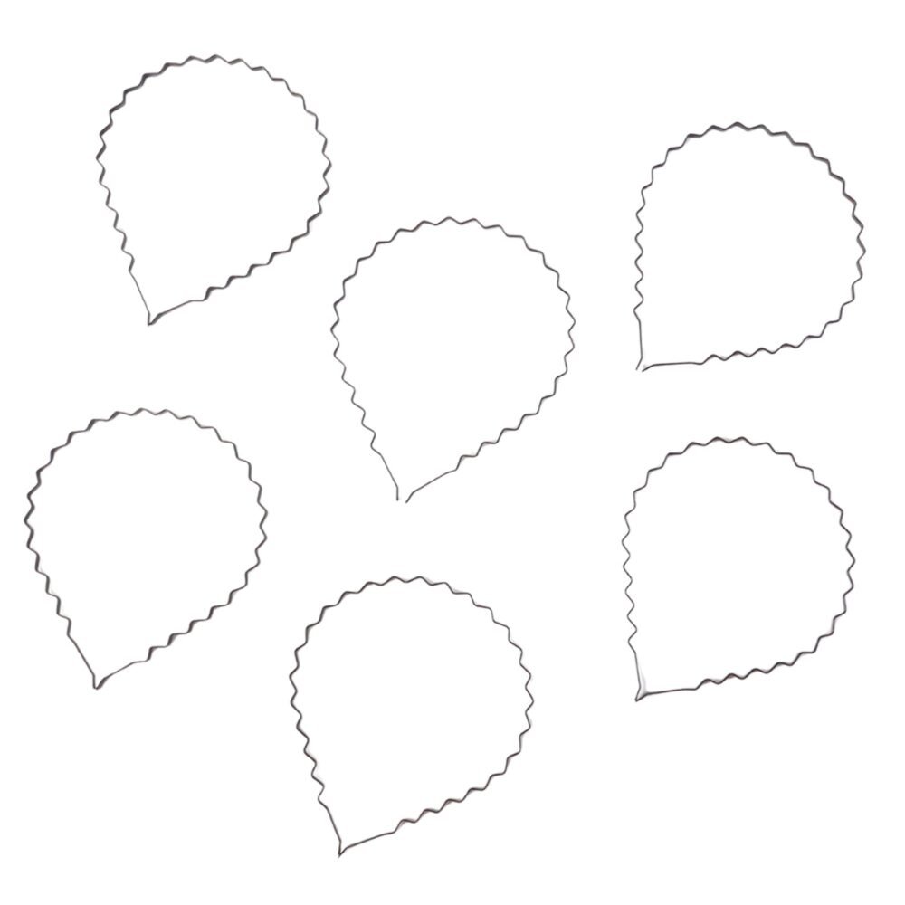 Metal Zigzag Hair Bands – Non-Slip Flexible Headbands (6 Pc)