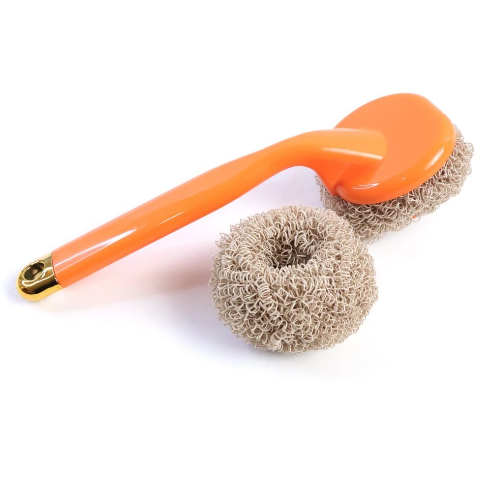 Heavy Duty Cleaning Scrubber Set – Long Handle for Tough Stains