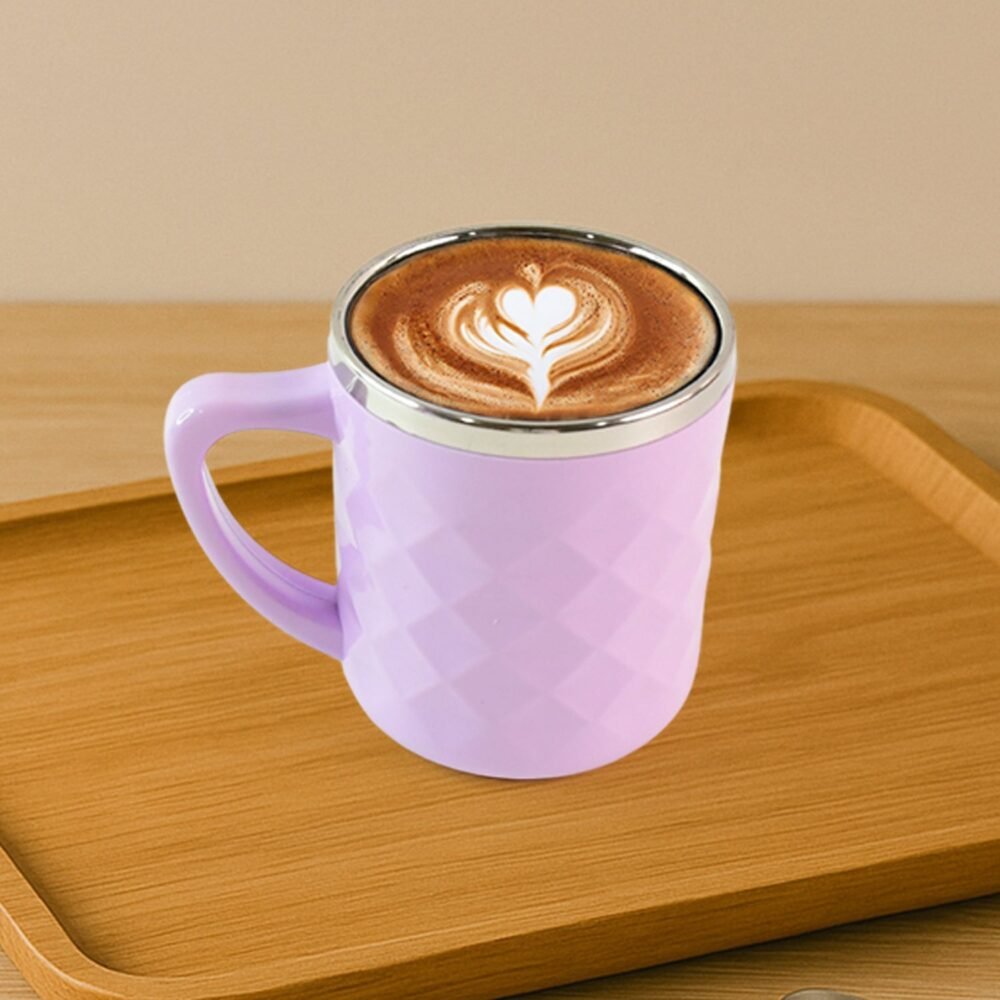 Stainless Steel Tea Cup Set – Elegant 200 ml Double Wall Design