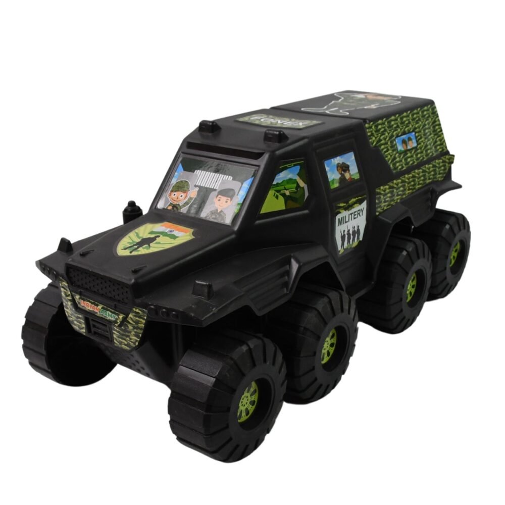 05_bae295f6-fc9a-4d02-9cd8-a6d15134e09e.jpg Military Toy Car ñ 8-Wheel Plastic Army Vehicle | Brain Horizon