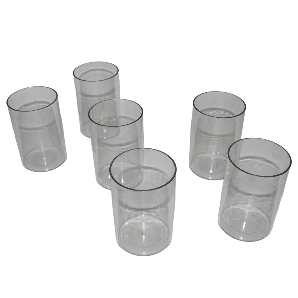 Durable Plastic Glass Set – 6 Lightweight, Unbreakable Tumblers