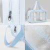 Waterproof Transparent Travel Toiletry Bag Set – 3 Sizes for Easy Organization