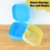Multi-Purpose Storage Box with Lid & Drain Tray – Compact Organizer