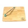Wooden Cutting Board with Ergonomic Knife – Durable & Compact Set