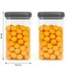 Airtight Kitchen Storage Containers – 2 Pc Set, 1500 ml Each