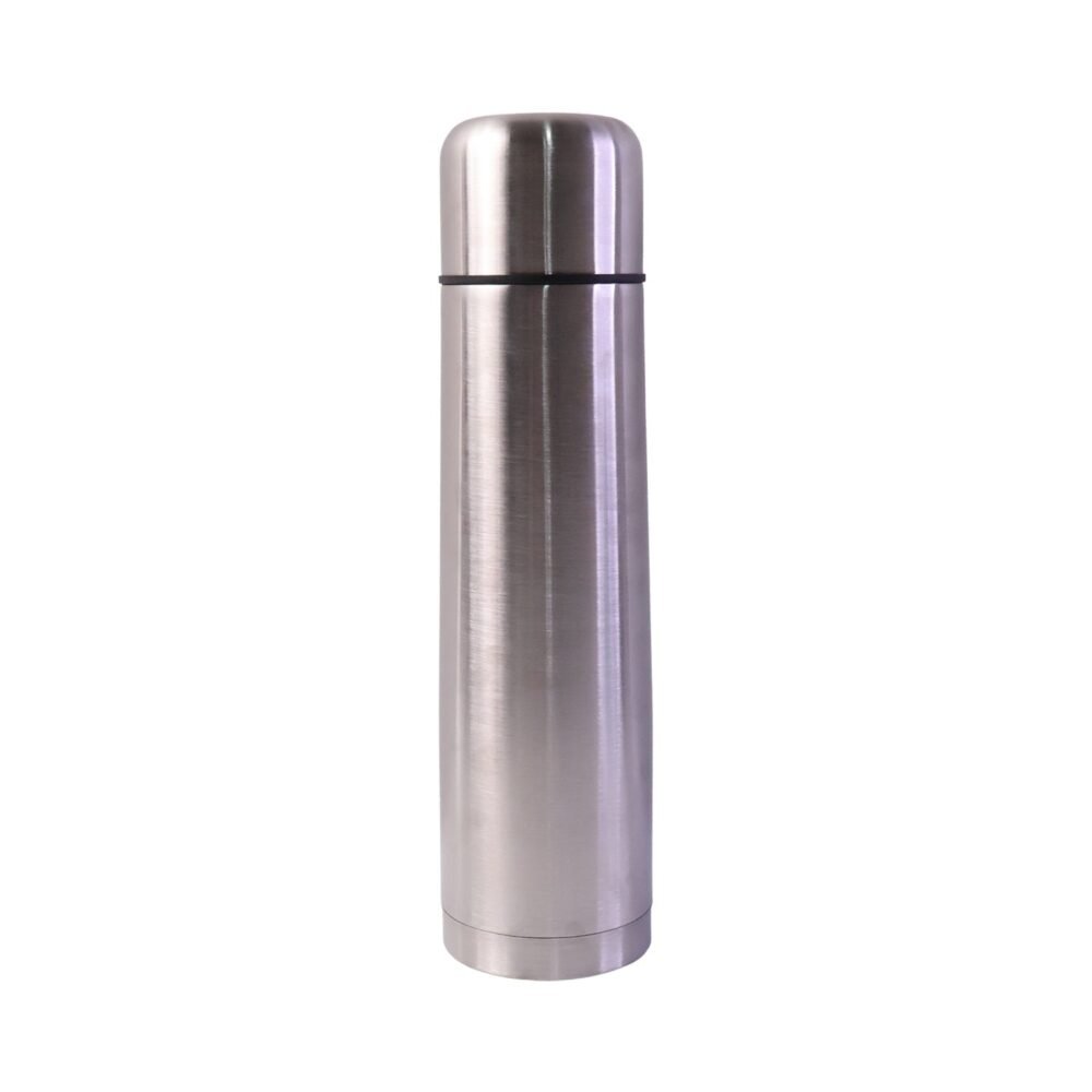 Stainless Steel Vacuum Flask – 1000ML with Carry Bag & Spoon
