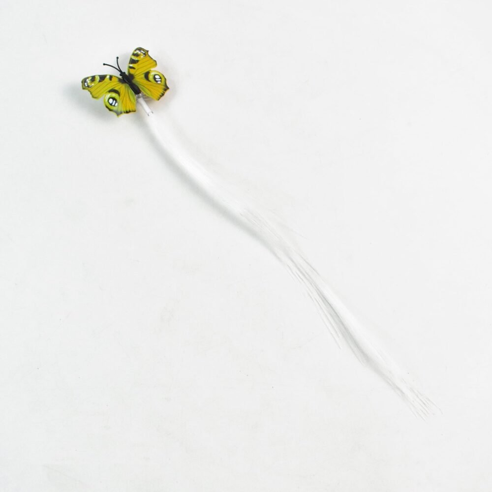 LED Butterfly Hair Braid Clip – Light-Up Party Accessory