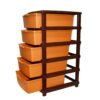 Plastic Home Storage Organizer – 5-Layer Large Modular Drawer