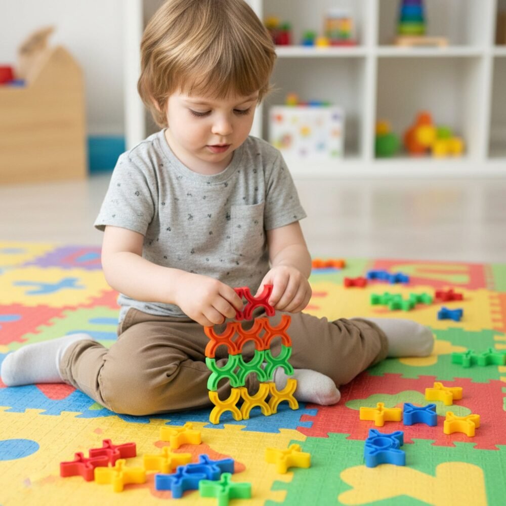 Balanced Blocks Stacking Toy – Boosts Creativity & Motor Skills