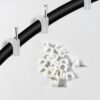 Plastic Cable Clips – Durable Steel Nail Wire Holders, 20 Pcs