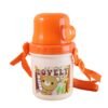 Kids Plastic Cartoon Cup with Lid & Strap – Spill Resistant 350 ML