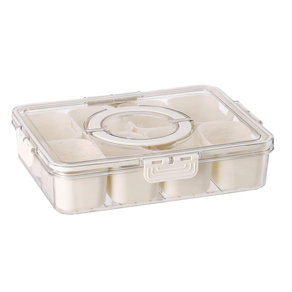 6-Compartment Fridge Storage Box – Leak-Proof, Space-Saving Organizer