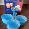 3-Compartment Revolving Dry Fruit Box – Stylish Snack Organizer