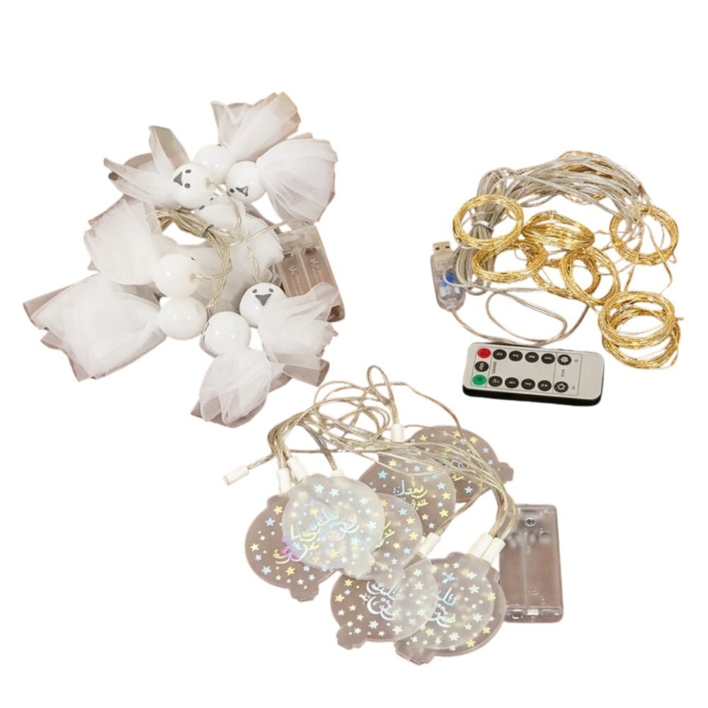 06Light.jpg Decorative LED String Light Set – Stylish Mix Design for Home Decor