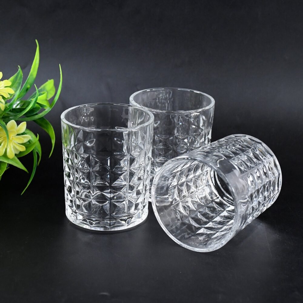06_0cb0e9ef-228e-4dcc-a135-4bb8acfff25f.jpg Glass Tumbler Set – Diamond-Cut 6 Pc Elegant Drinking Glasses | Serve Stellar