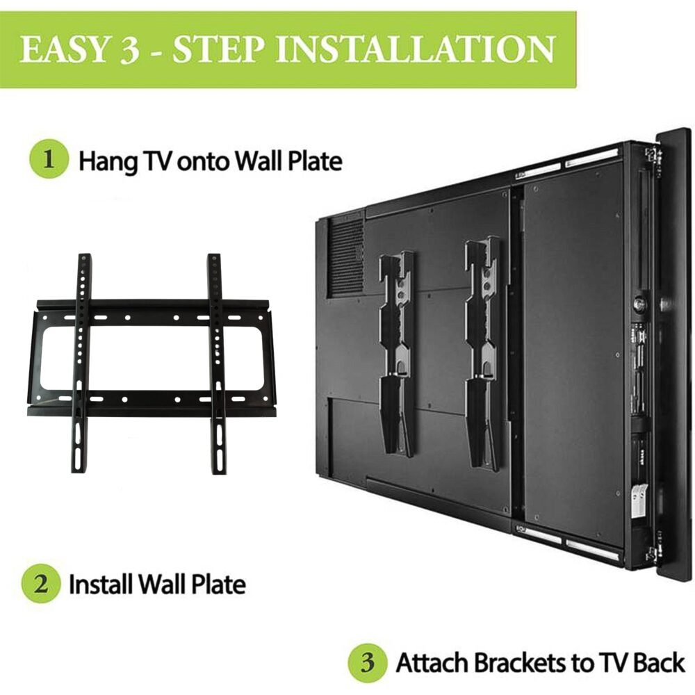 06_0f809c2b-dfdd-4f19-87fc-424e86b80a01.jpg TV Wall Mount Bracket – Heavy Duty Adjustable Metal for 26-55 Inch