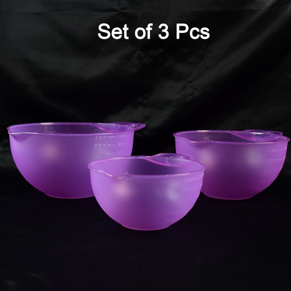 Mix & Measure Prep Bowl Set – 3 Durable BPA-Free Bowls