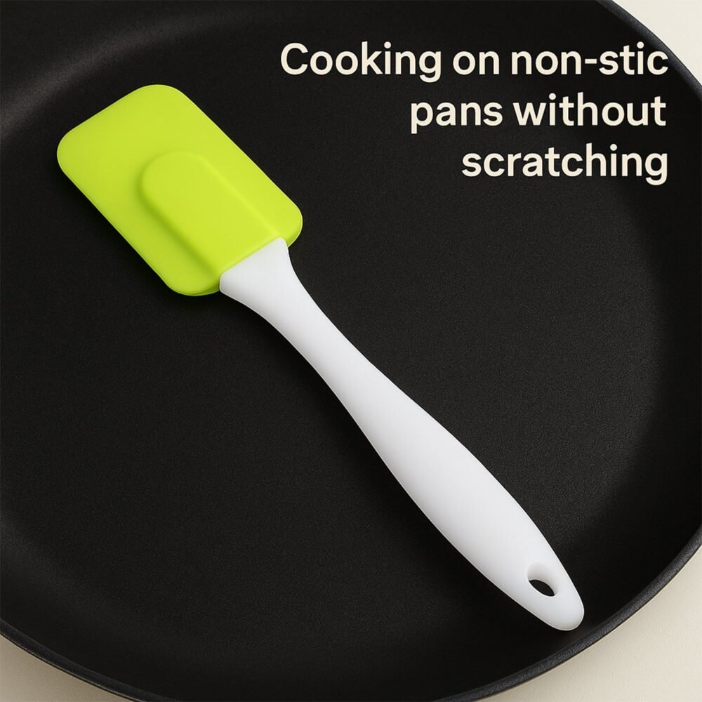 Silicone Cooking Spatula – Heat Resistant & Food Grade, 18 cm