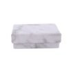 Marble Jewelry Gift Box 8x5 cm – Elegant Velvet Insert
